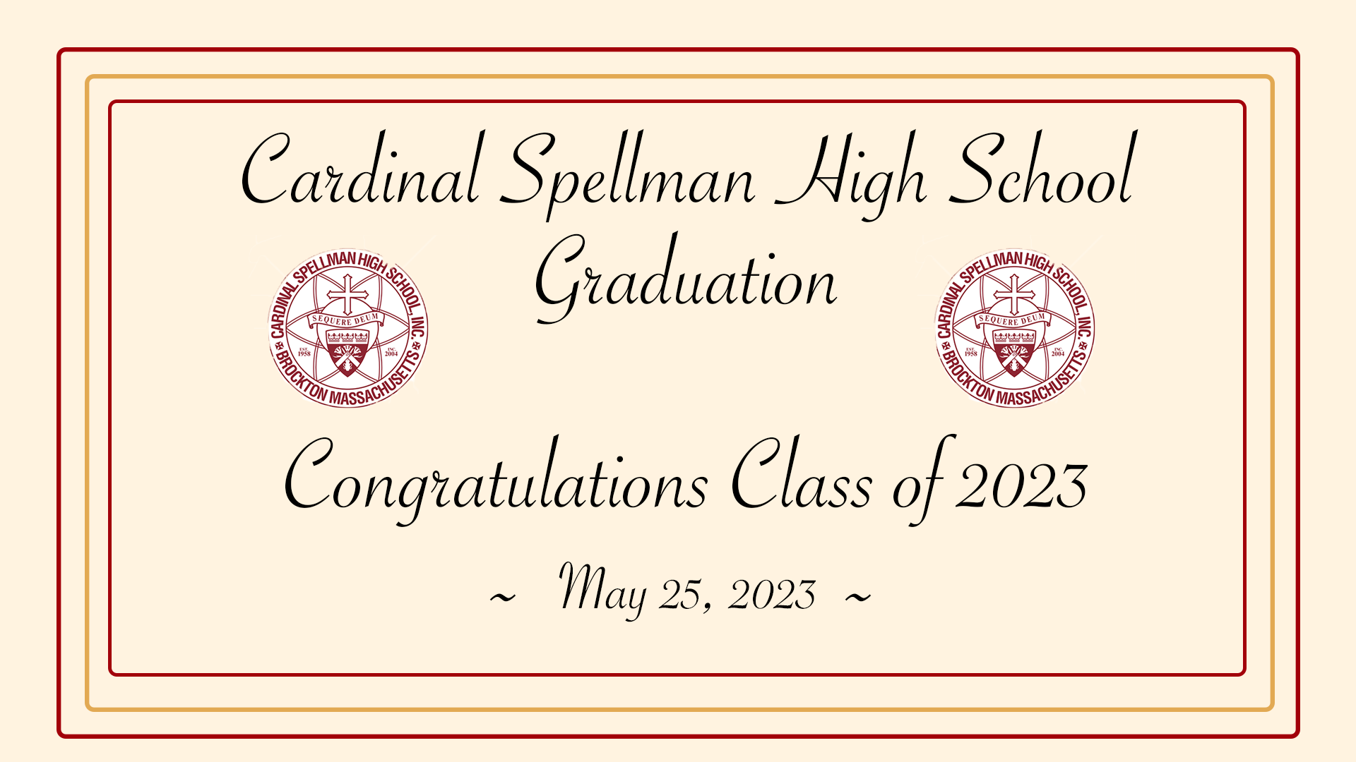 Cardinal Spellman High School Graduation - Class of 2023 (5-25-23)