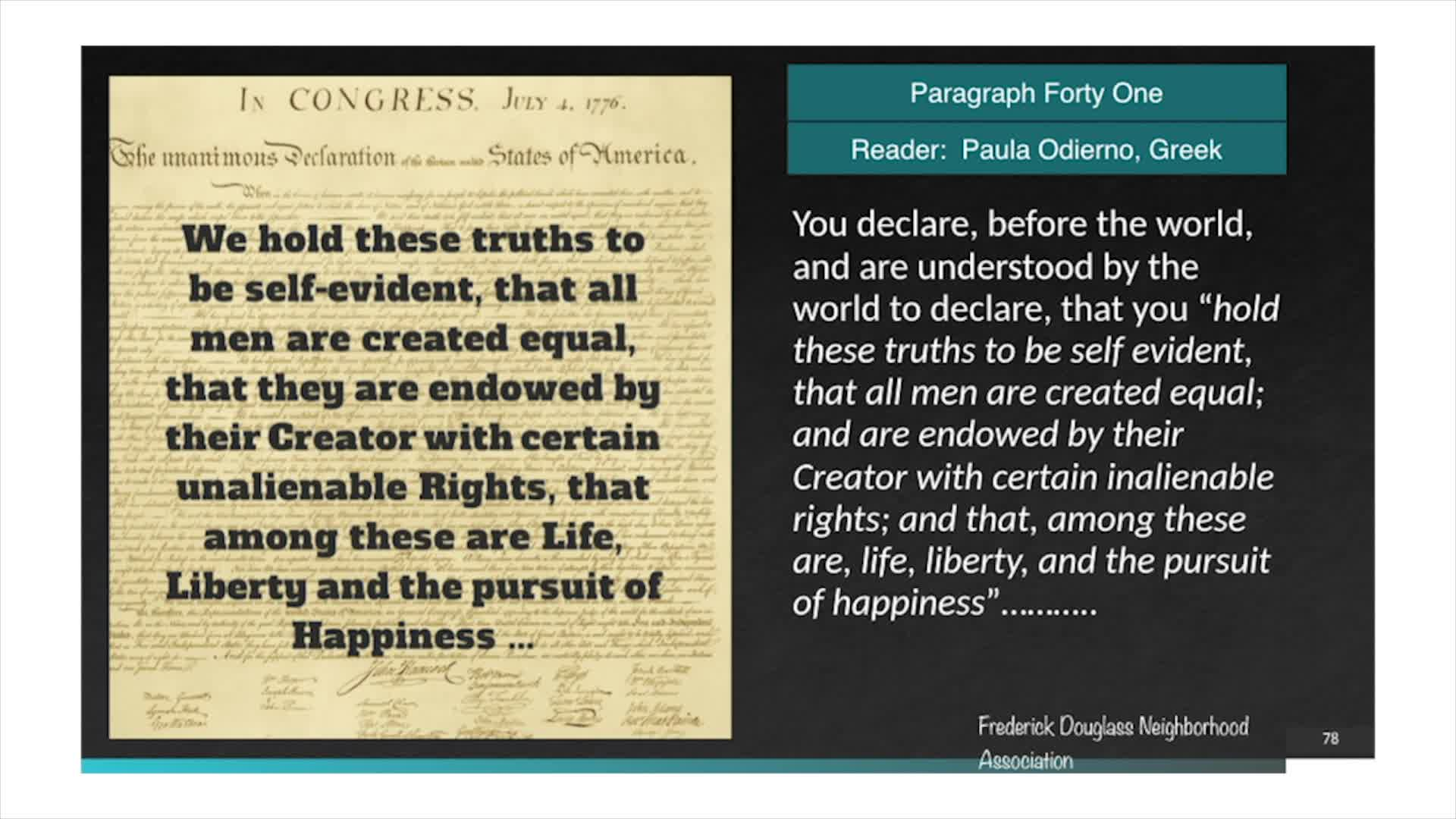 Thumbnail image for FDNA Reading Douglass Together - 2020