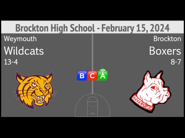 Thumbnail image for Brockton High School Girls Basketball vs Weymouth (2-15-24)