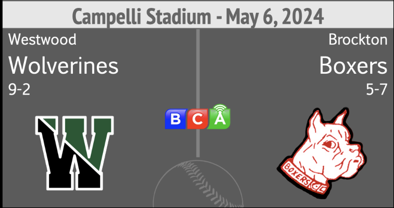 Thumbnail image for Brockton High School Baseball vs Westwood (5-6-24)