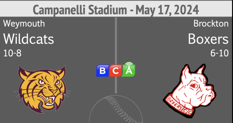 Thumbnail image for Brockton High School Baseball vs Weymouth (5-17-24)