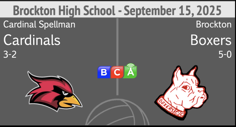 Brockton High School Girls Volleyball vs Cardinal Spellman (9-15-25)