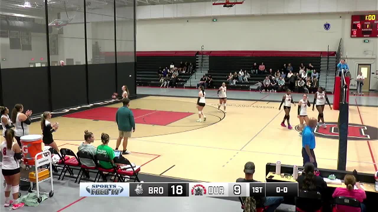 BHS Girls Volleyball At Durfee (9/24/2025)