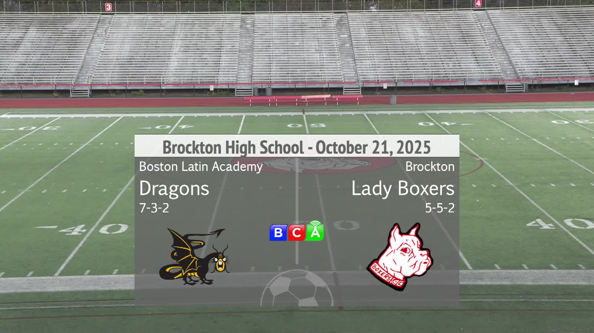 BHS Girls Soccer Vs Boston Latin Academy (10/21/2025)