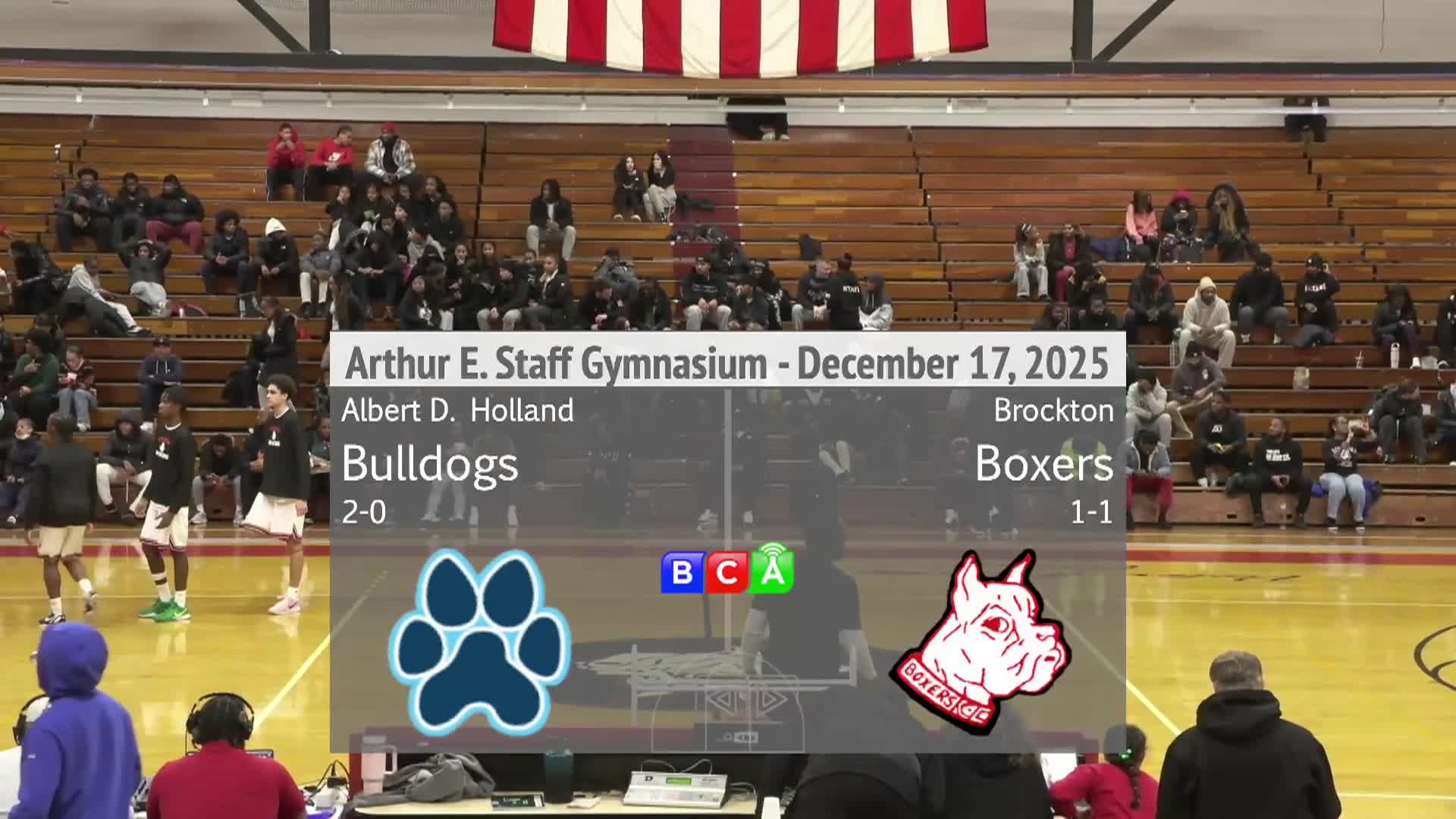 Brockton High Boys Basketball Vs Holland Tech (12-17-25)