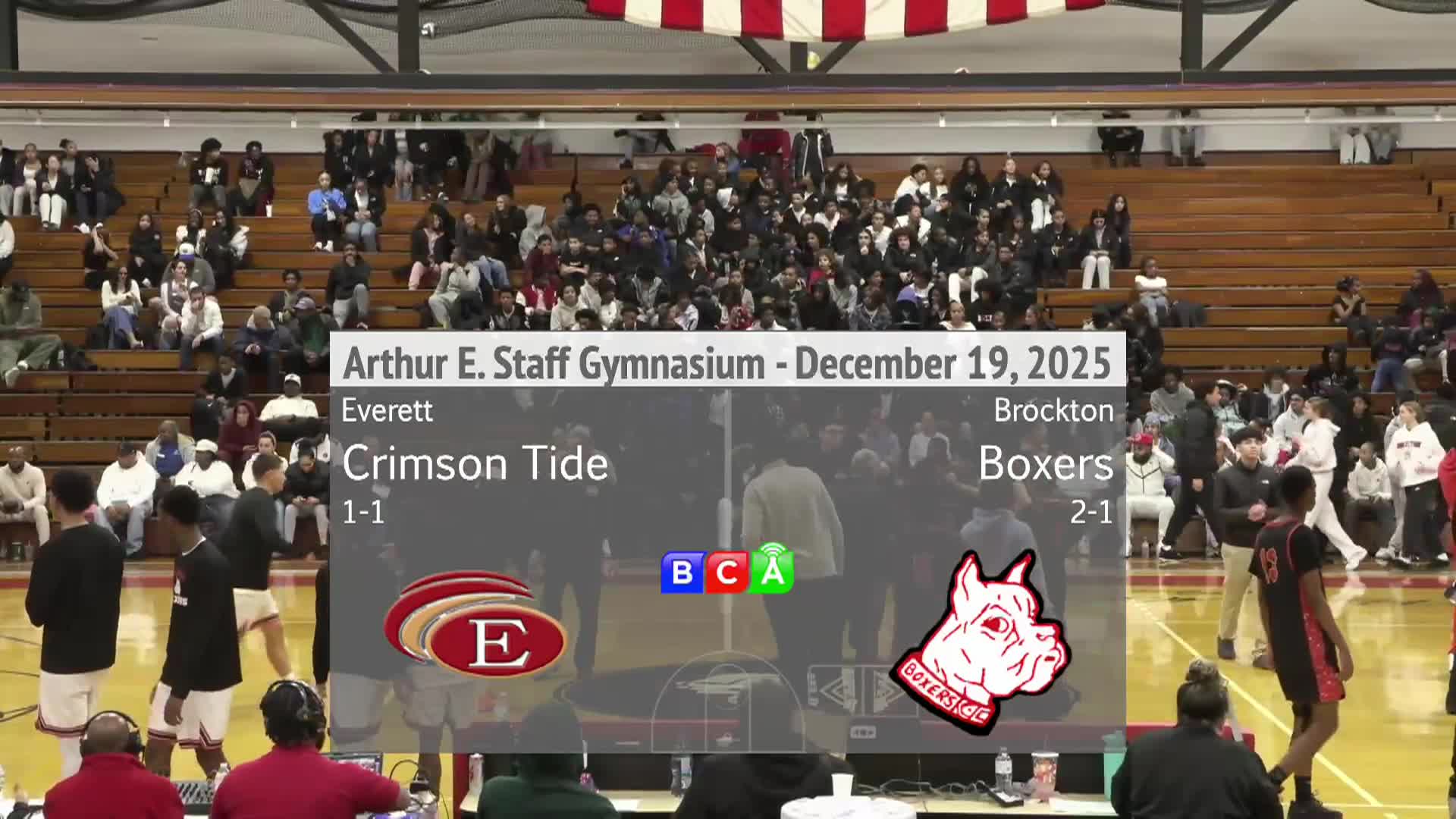 BHS Boys Basketball Vs Everett (12/19/2025)