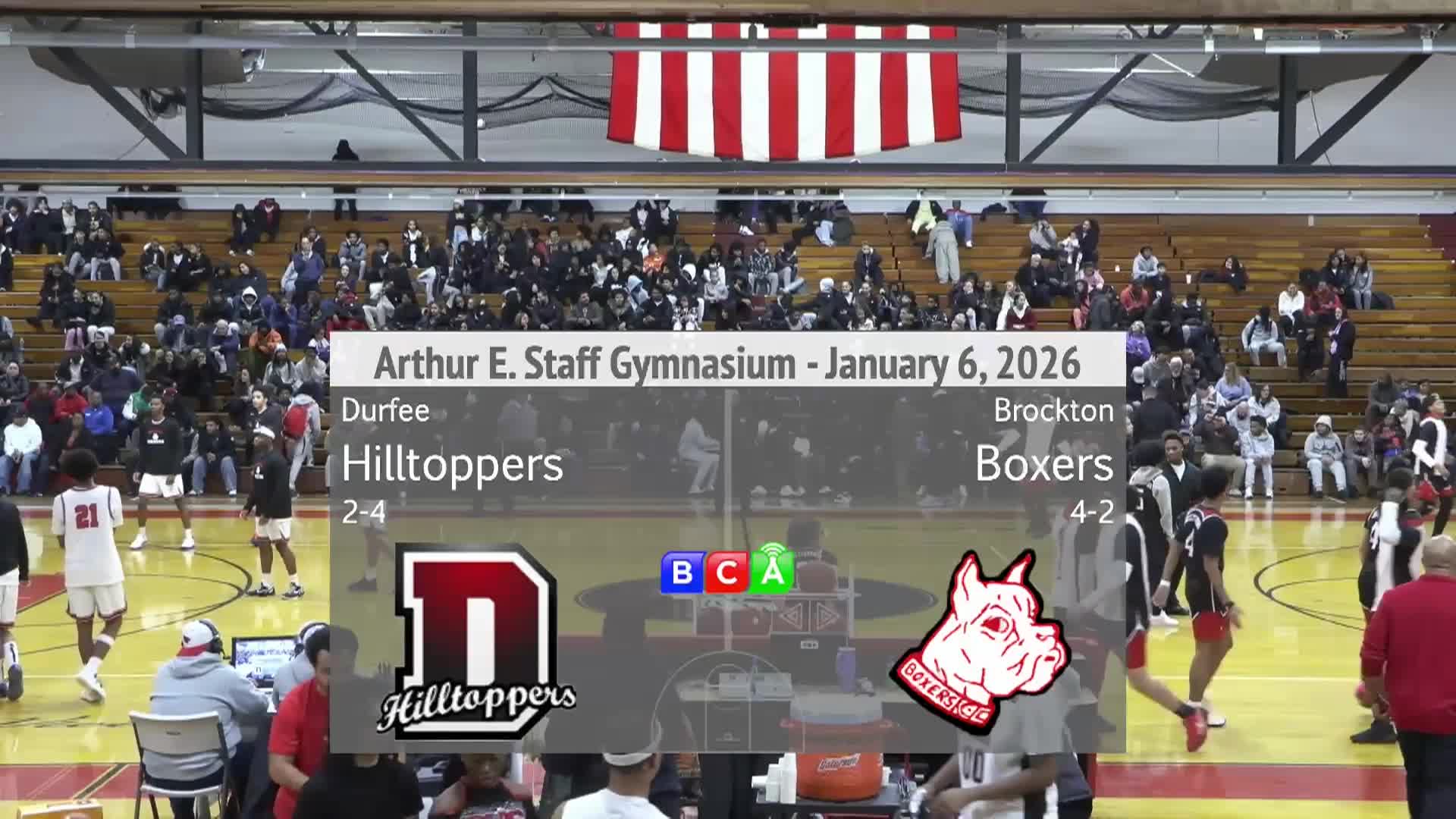 BHS Boys Basketball Vs Durfee (01/06/2026)