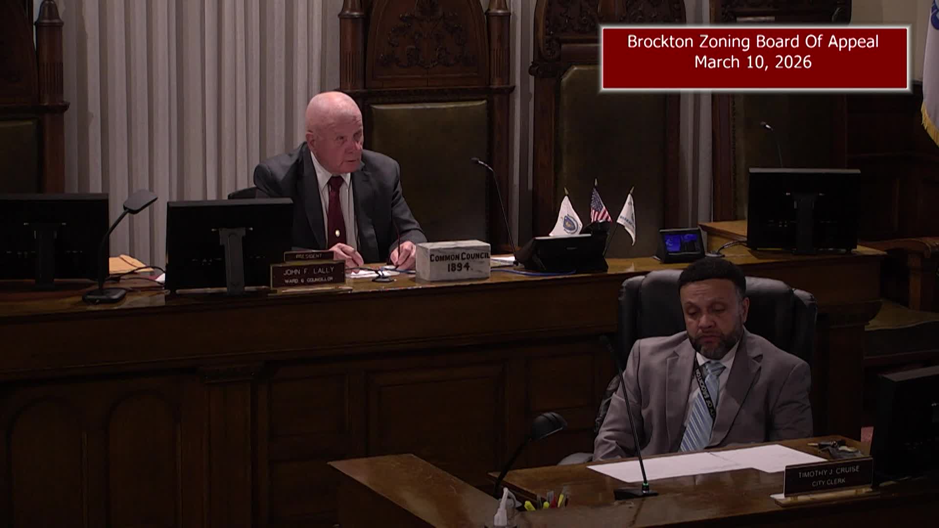 Thumbnail image for Brockton Zoning Board Of Appeals (03/10/2026)