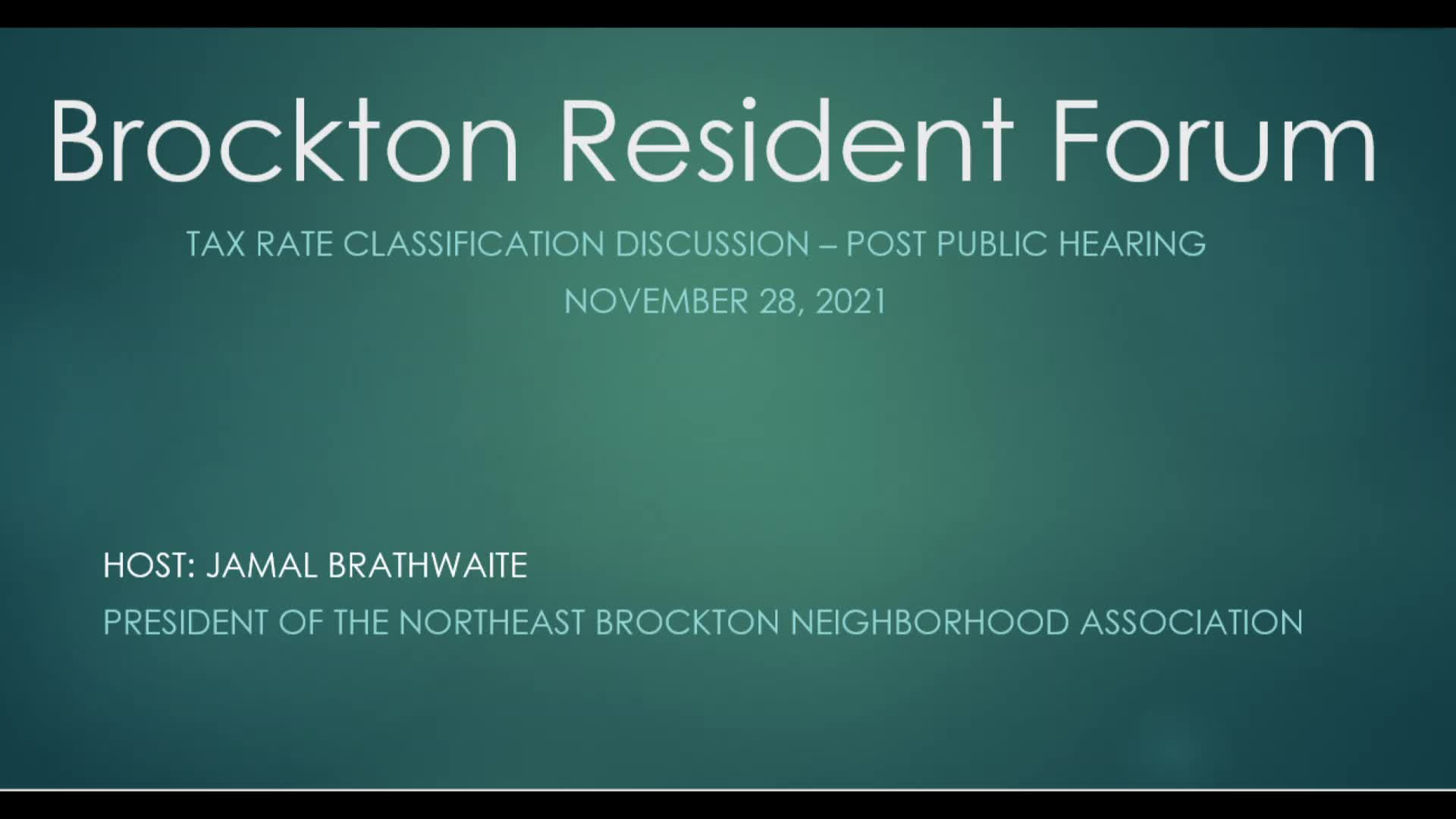 Thumbnail image for Brockton Resident Forum - 02