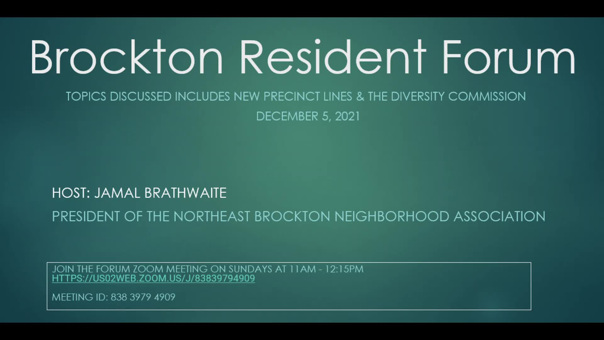 Thumbnail image for Brockton Resident Forum - 03