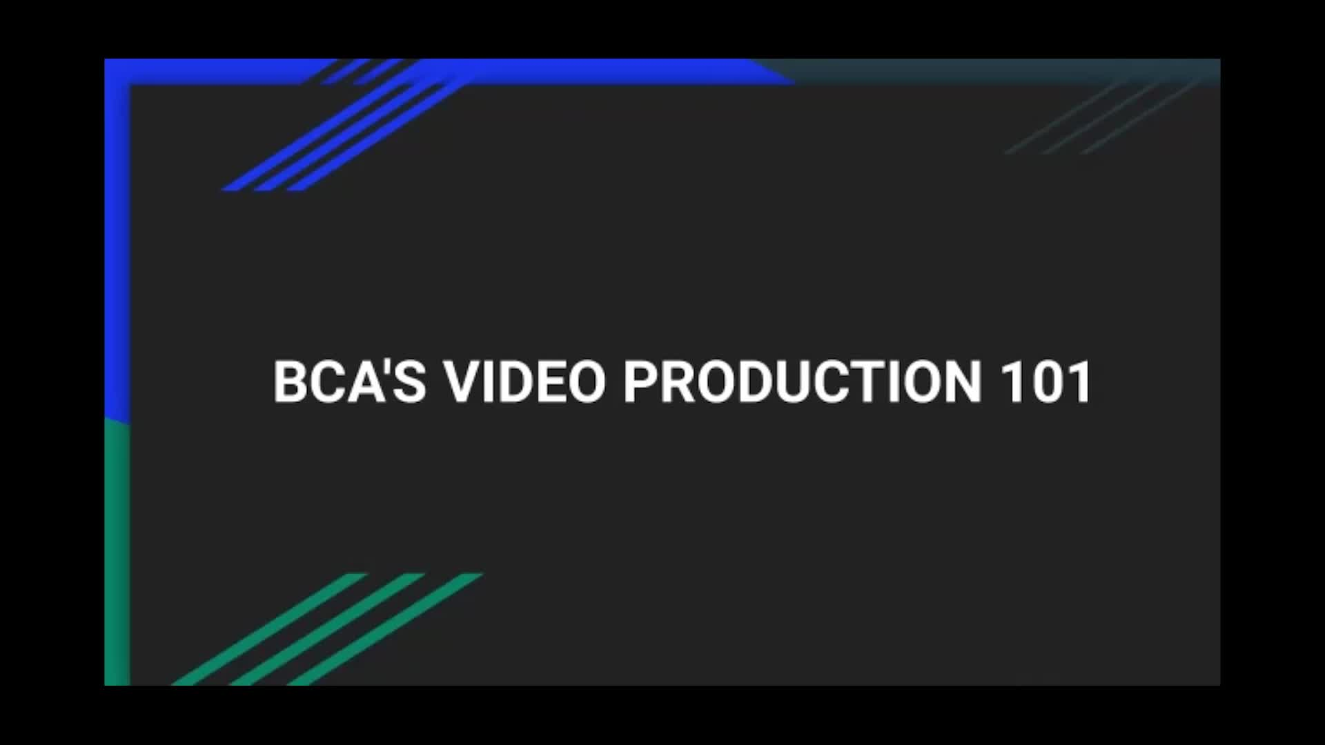Thumbnail image for BCA Training - Video Production 101 - Class 3 (1-26-22)